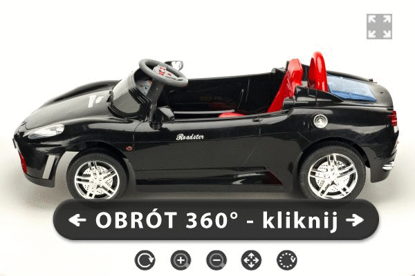 Ferrari czarne, pojazd akumulatorowy dla dzieci