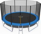 Trampolina ogrodowa dla dzieci 435cm FUNFIT z siatką zewnętrzną i drabinką