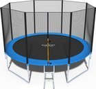 Trampolina ogrodowa dla dzieci 374cm FUNFIT z siatką zewnętrzną i drabinką