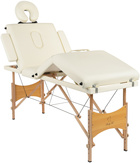 Stół, łóżko do masażu 4-segmentowe drewniane