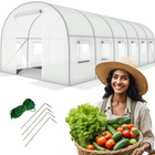 Tunel Foliowy BIAŁY z oknami - 24m2 = 800*300*200