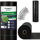 MOCNA AGROWŁÓKNINA MATA ANTYCHWASTOWA 1,6x100m 70g/m² CZARNA AGROTKANINA