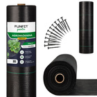 MOCNA AGROWŁÓKNINA MATA ANTYCHWASTOWA 1,6x50m 135g/m² CZARNA AGROTKANINA PREMIUM